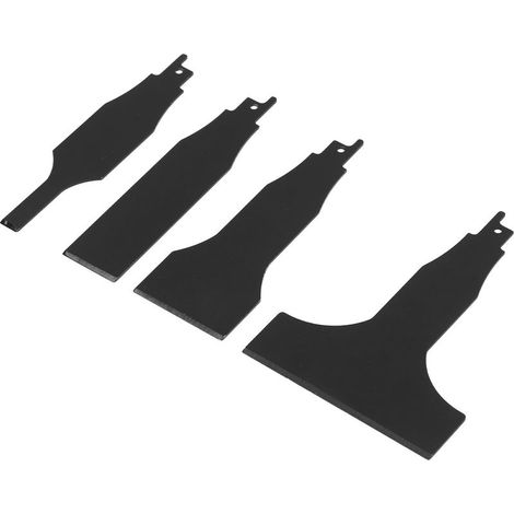 Lame de scie sabre grattoir multifonction 4 pièces, acier à haute teneur en carbone, outil de nettoyage de carrelage (1/5)