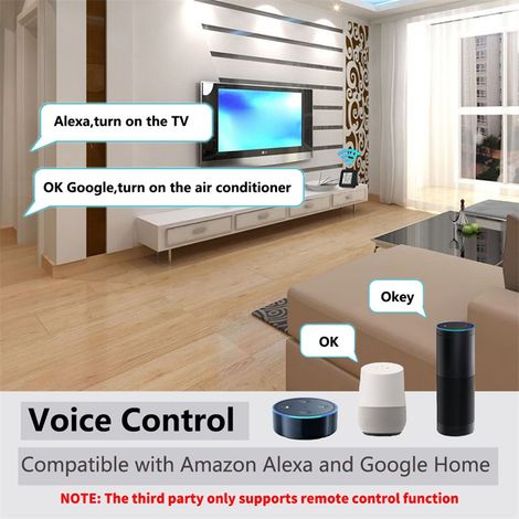 Thermomètre-hygromètre numérique avec télécommande infrarouge, moniteur intelligent WiFi de température et d'humidité pour climatiseurs et autres appareils de climatisation (1/5)