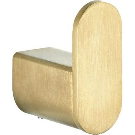 Brushed Gold Finish Stainless Steel Robe Hook, Wall Mounted Gold Color Robe Hook, Elegant Design Towel Hook (1/4)