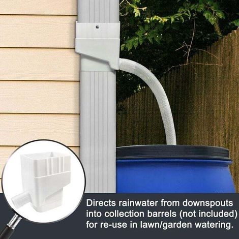 Sistema di raccolta dell'acqua piovana per pluviali Bardusch, facile manutenzione, standard, riutilizzabile, resistente ai raggi UV, durevole, per esterni, per Pelo (1/3)