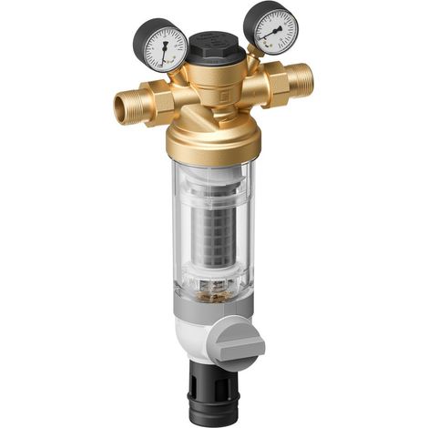 Resideo Hauswasser-Feinfilter F76S 0,1mm, bleifrei, Tülle 1 1/4"