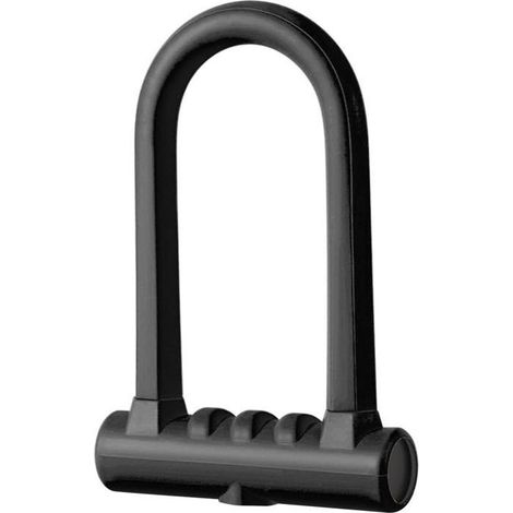 Antivol U moto vélo – Acier portable – Serrure sécurité noire – Pour scooter, vélo (1/5)