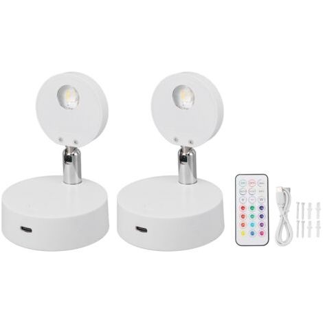 Projecteur LED Rechargeable pour image, projecteur pour placard, 13 couleurs, Mini vitrine, lampe murale rotative rvb (1/5)
