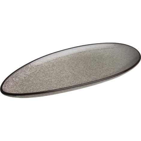 Assiette Feuille 255 et 305 mm Mineral - Lot de 6 - Olympia (1/5)