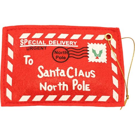 Enveloppe De Noël - Enveloppe En Feutrine Non Tissée Pour Lettres À Saint-Nicolas - Décoration De Sapin Et Cadeaux - 5 X 3.2 Pouces - Lot De 3 (1/5)