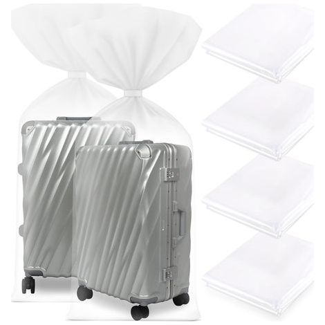 4 Pièces Sac de Rangement Extra Larges, 120×150cm Grand Sac de Rangement Transparent, Sac Plastique Rangement, Sac Rangement Pour Bagages, Meubles, Consolateurs, Chaise (1/5)