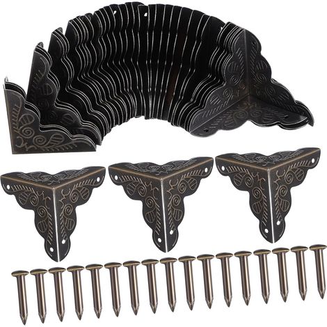 Protections d'angle métalliques vintage, 3,5 cm, robustes (1/5)