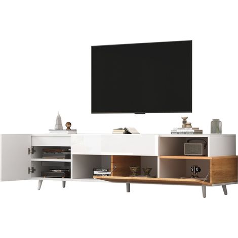 Armoire de télévision de 1803850 cm. C’est une armoire basse, avec une porte inférieure et une seule compartiment. environ 75 pouces. (1/5)