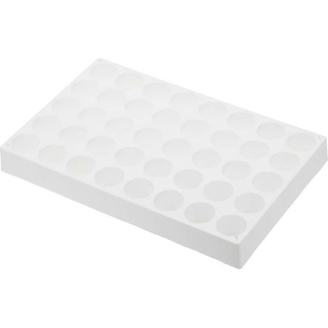 Support pour flacons d'échantillonneur automatique, porte-flacons 40 puits empilable, blanc, 20 ml (1/5)