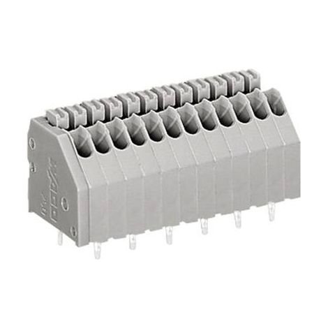 Bornier à ressort WAGO 250-405 0.50 mm² Nombre de pôles 5 gris 1 pc(s) (1/2)