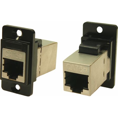 Connecteur RJ45 cat 5e RS PRO Prise femelle Montage panneau, ports ( Prix pour 1 )