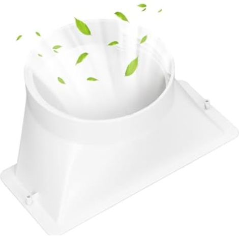 Raccord de tuyau d'évacuation pour climatiseur portable, adaptateur de tuyau fileté 5 pouces (12,7 cm) dans le sens horaire et antihoraire pour orifice d'évacuation (1/5)