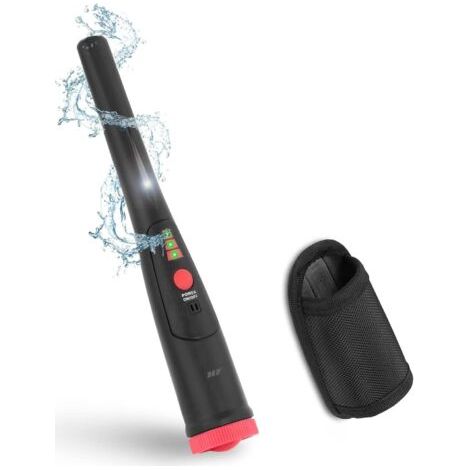 Hochempfindlicher Metalldetektor (ohne Batterien), Alternative zum teuren Pinpointer, Mit Lichtanzeige und LED-Beleuchtung, 360°-Scan, Metalldetektoren (1/5)