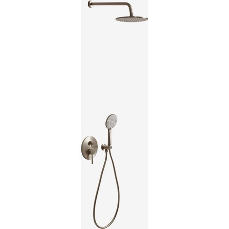 SKLUM Orveta Einbau-Duschsäule aus Messing Gebürstetes Grau                                  