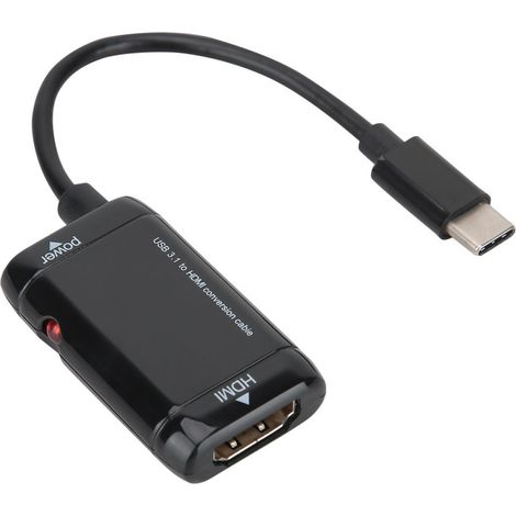 Adaptateur USB 3.1 Type C MHL vers HDMI pour téléphones et tablettes Android/iOS (1/5)