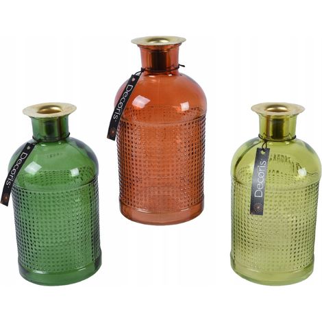 Dekorativer Teelichthalter aus Glas 16 x 8 cm 1 St.