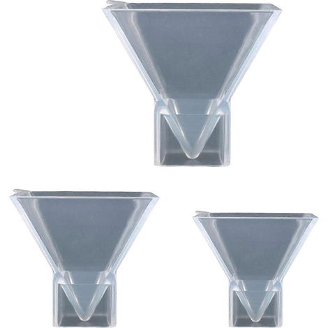 moules en silicone transparents en forme de pyramide pour résine et cristaux, outils de bricolage. (1/5)