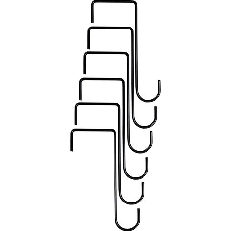 20cm Bracket Fence Panel Hooks (Set of 6) (1/4)