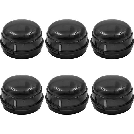 XEPHO 6 PCS Couvercle de Boutons de Plaque de Cuisson à Gaz Verrouillage de Bouton de Sécurité au Gaz Couvercle de Bouton de Cuisinière à Gaz(Noir Transparent) (1/5)