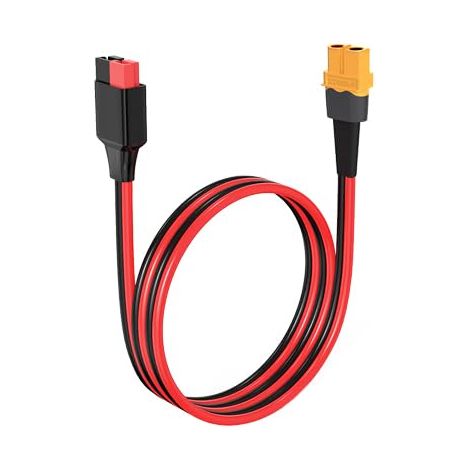Adaptateur 12 AWG vers XT60, fiche 45 A vers XT60, câble femelle pour générateur solaire, panneau solaire Powerstation (0,6 m) (1/5)