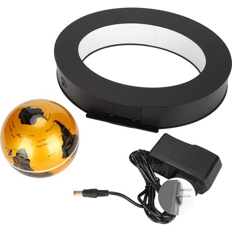 Floating Globe Magnetic Levitation World Map Ball Desktop Decoration with Oval Base 100‑240VUS Plug (1/5)