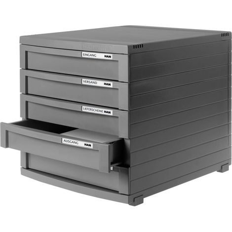 HAN CONTUR 1505-191 Cassettiera Grigio scuro DIN A4, DIN B4, DIN C4 Numero cassetti: 5 (1/4)