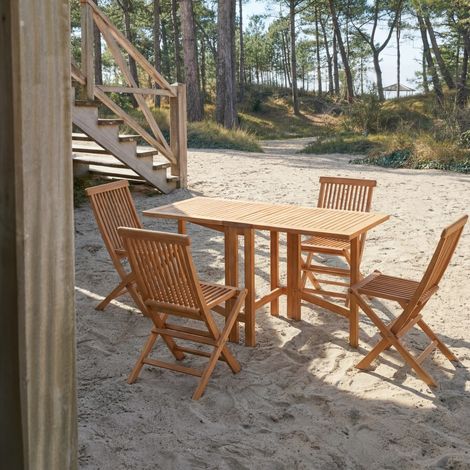 Ensemble d'extérieur en bois d'acacia 130 Capri 4 (1/5)