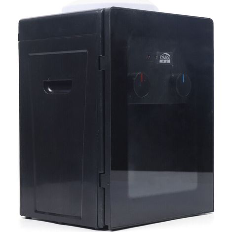 Kalte/Heiße Elektro Wasserspender Büro Wassermaschine Wasserflasche 550W Wasserkühler Tischwasserspender Thermoskanne Spender Schwarz 220V