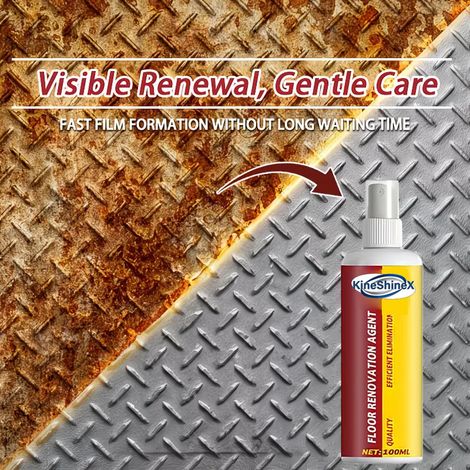 Kineshinex Universal Rust Remover Spray, Iron Remover Spray, Metal Rust Remover Suitable for Automotive Parts and Tires (1/5)