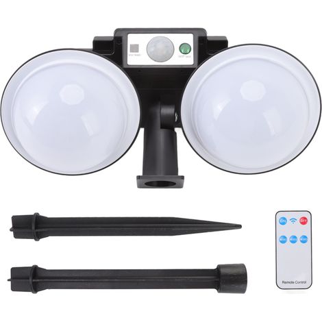 murale solaire 120 LED avec télécommande et détecteur de