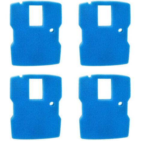 BUNTHAUS 4 Pièces Compatible Bleu Gros Mousse Filtrant pour All Pond Solutions CUF-6000
