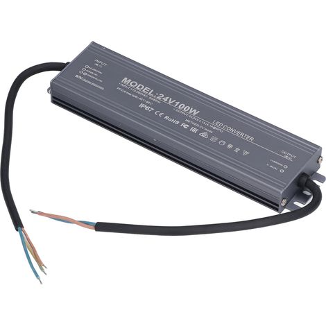 Alimentation étanche IP67 24V 4.1A, transformateur pour bande LED, driver LED 100W
