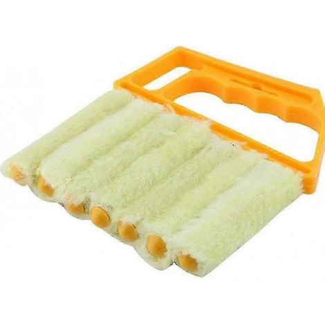 Grattoir en microfibre pour stores vénitiens, nettoyeur de poussière portable pour fenêtres, brosse de nettoyage lavable PDWHBYV (1/4)