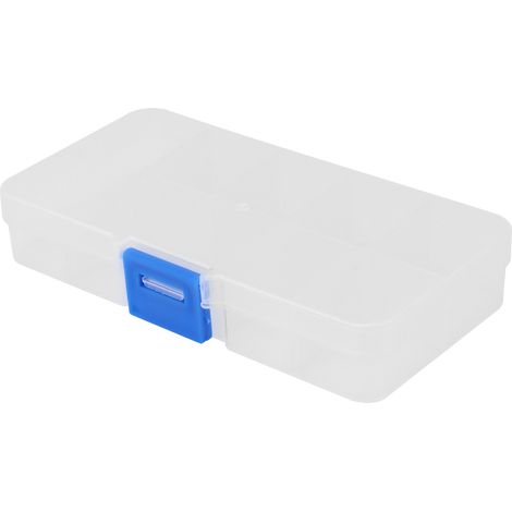 Boîte à bijoux transparente pour la maison, boîte de rangement pour matériel de bijouterie et loisirs créatifs, boîte à perles détachable à dix compartiments (1/5)