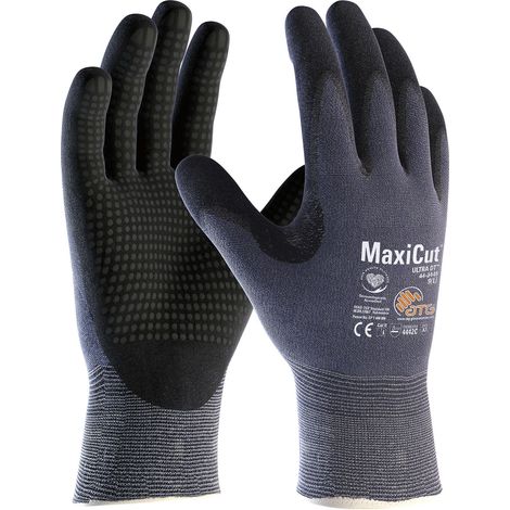 ATG MaxiCut Ultra Schnittschutzhandschuhe Arbeitshandschuhe blau-schwarz Größe 8 (1/5)
