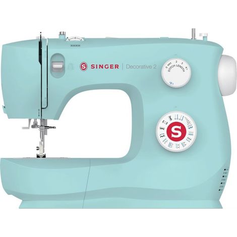 Machine à coudre - SINGER - DECORATIVE 2 - 70 W - 12 programmes de points - Vert (1/5)