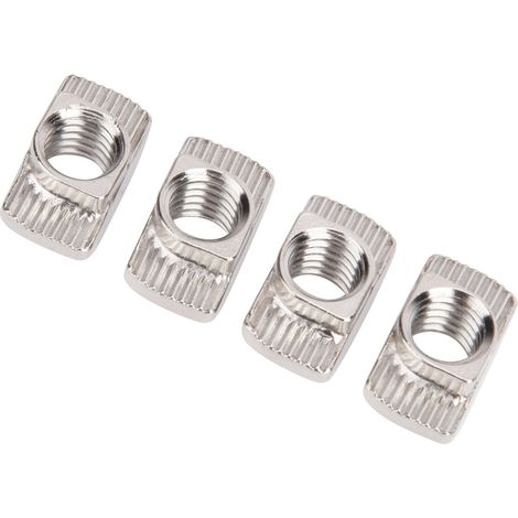 100 T-Nutensteine gemäß europäischer Norm 45T M8 mit Gewinde für Aluminiumprofile (1/5)