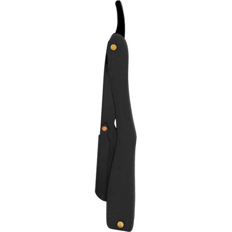 Rasoir de coiffure en acier inoxydable ébène, support pour rasoir de coiffure, support pour rasoir homme S80-3 noir (1/5)