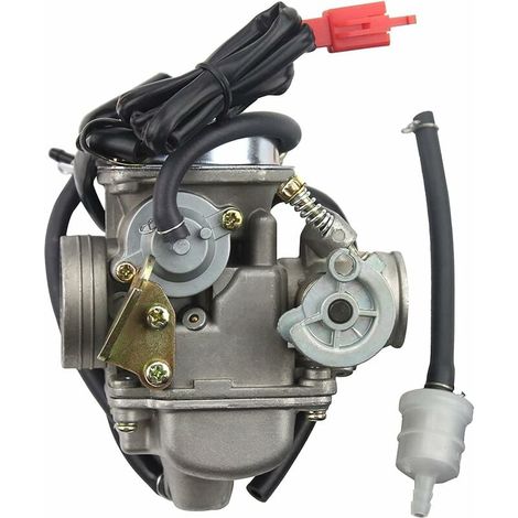 Carburatore di ricambio PD24J da 24 mm per GY6 4 tempi 125 cc 150 cc ATV Go Kart Ciclomotore e Scooter (1/4)