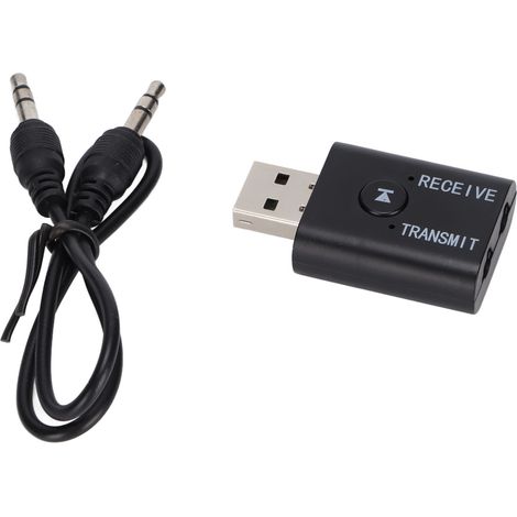 Émetteur et récepteur Bluetooth 2 en 1, adaptateur audio sans fil portable pour TV, voiture et système stéréo domestique (1/5)