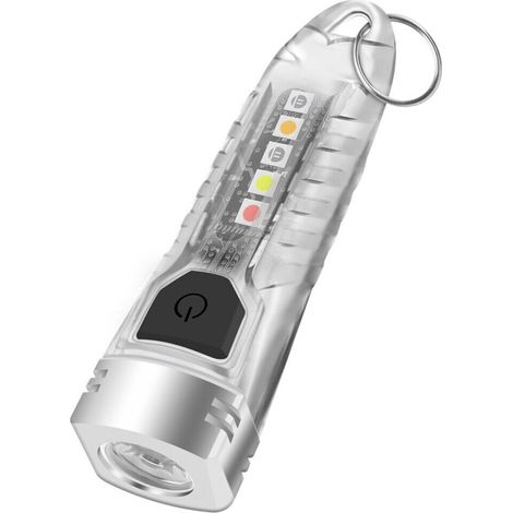Mini-LED-Taschenlampe, USB-C-aufladbar, IPX6 wasserdicht, 400 Lumen (hohe Helligkeit)
