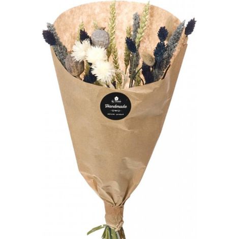 Bouquet Fleurs séchées Bleues Océan 50 cm