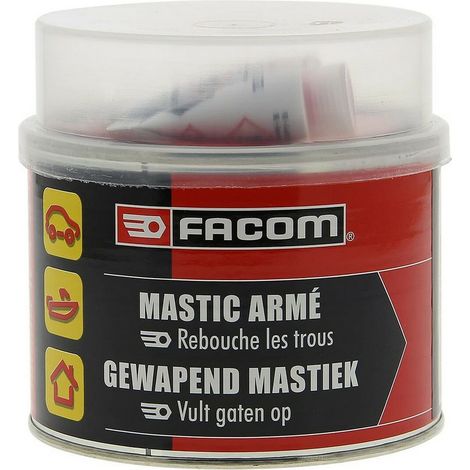 Mastic poliéster armado 600g reparación de fisuras y perforaciones en la carrocería - FACOM - Une las piezas rotas y los compuestos (1/5)