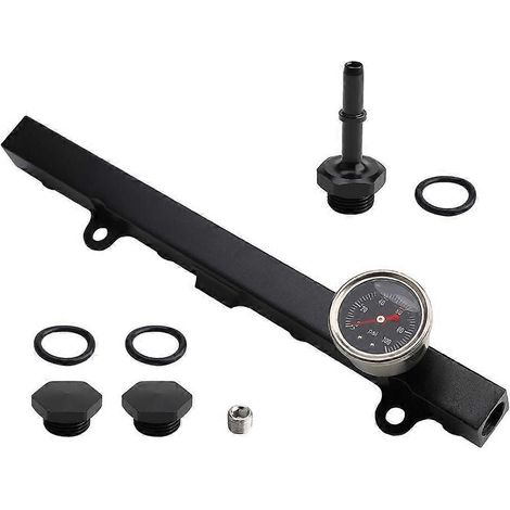 Rampe d'injection en aluminium avec manomètres d'huile pour Honda Civic RSX K20/K24 (1/5)
