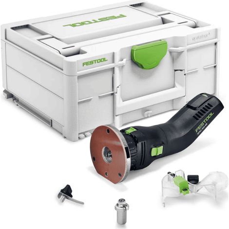 Festool – Affleureuse sans fil 18V – Moteur EC-TEC sans charbons – Réglage profondeur 1/10mm – Ø fraise max 28mm – Pour bois dur et teck