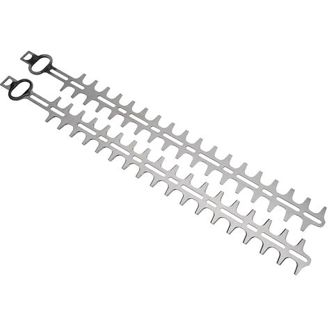 Taille-haie 24 Pouces 42437106004 pour Stihl HL94 HL94K, 1 Paire de Lames en Acier à Haute Teneur en Carbone, Argenté, Alimenté par Pile (1/5)