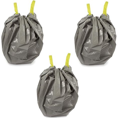 Lot de 3 SACS DE JARDIN - Utra Résistant - POLYÉTHYLÈNE - 130 L (1/4)