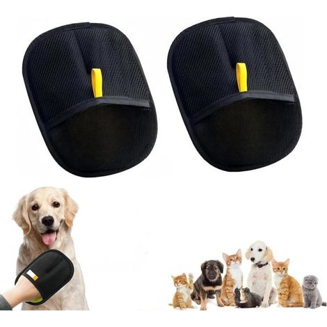 Pet hair removal gloves, hair removal gloves, cat and dog hair brush, reusable magic hair remover, pet hair roller, hair remover (1/5)