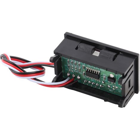 0,56 Zoll 3-Draht-Digital-LED-Voltmeter-Panel mit Verpolungsschutz DC0-100V (Rot) (1/5)