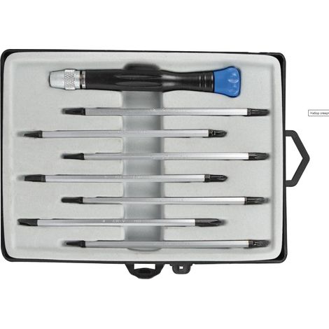SW-Stahl 31400L Elektronik Schrauben-drehersatz 8 tlg